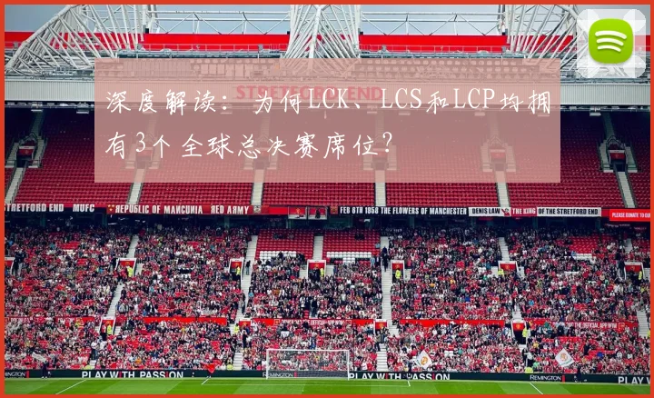 深度解读：为何LCK、LCS和LCP均拥有3个全球总决赛席位？